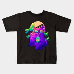 The smooth feline Kids T-Shirt